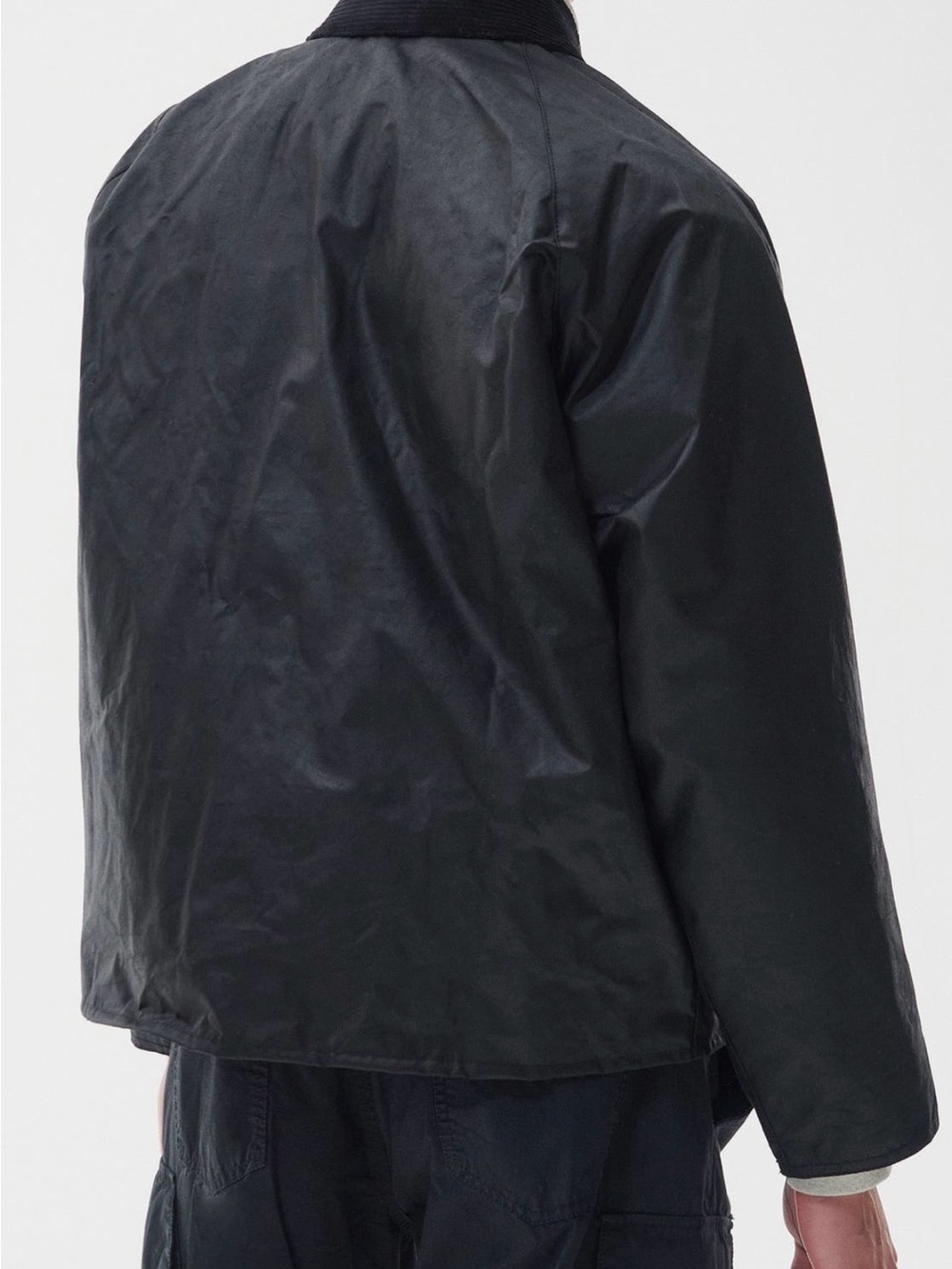 Barbour Transport Wax Jacket Black Size 40 - Gem